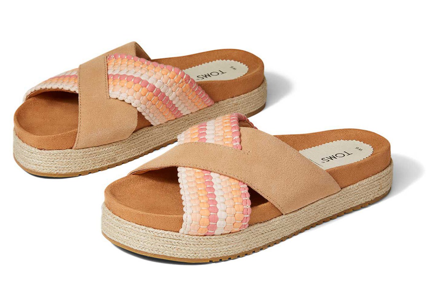 Toms Paloma Suede Sandals Orange - Womens - 14350-DSLA